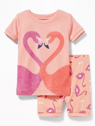 Flamingo Graphic Sleep Set for Toddler Girls & Baby | Old Navy US
