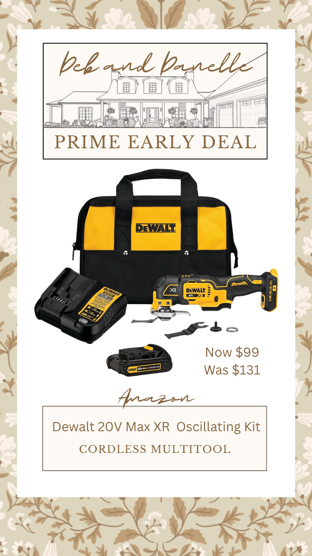 Looking for a versatile tool? This oscillating multi-tool kit is perfect for all your DIY needs and it's currently at a great price for the Prime Big Deal Days.  

 #LTKSaleAlert #LTKMens