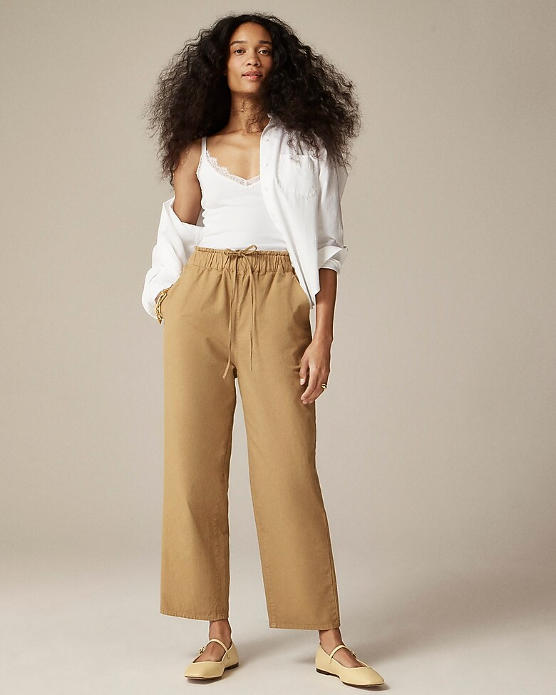 Drawstring pant in cotton blend | J. Crew US