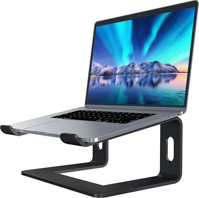 SOUNDANCE Laptop Stand, Aluminum Computer Riser, Ergonomic Laptops Elevator for Desk, Metal Holde... | Amazon (US)