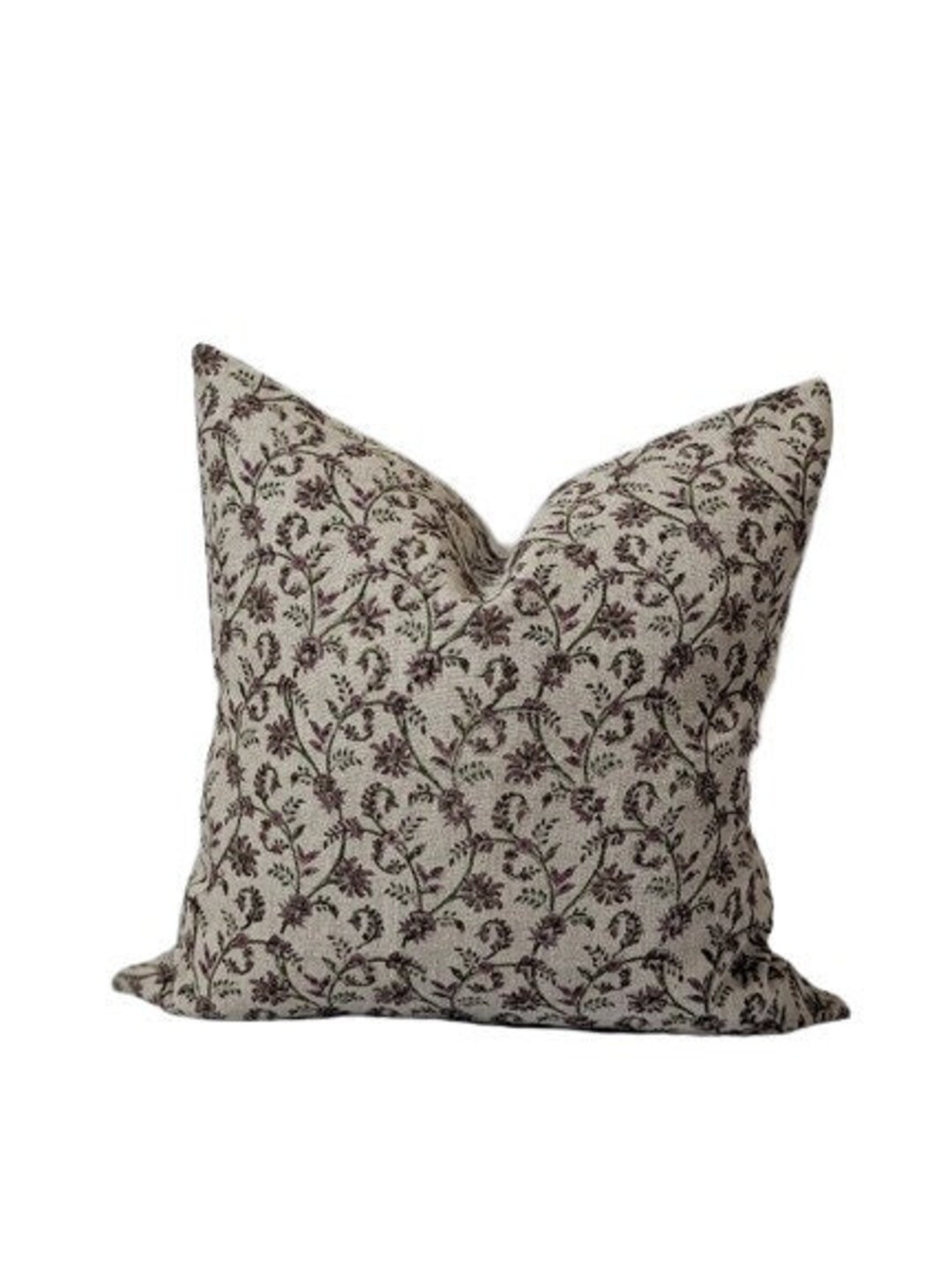 BONNIE 20x20 Indian Block Print Thick Linen Pillow Cover - Etsy | Etsy (US)