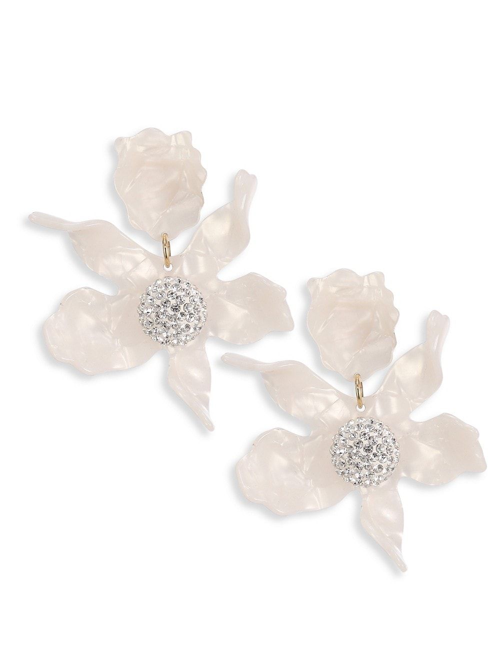 Crystal Lily Clip-On Earrings | Saks Fifth Avenue