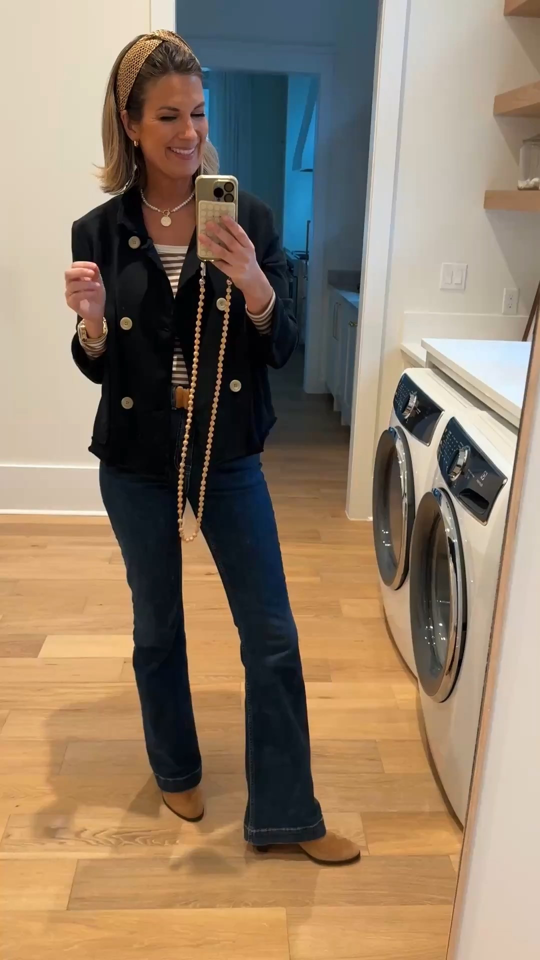 Wearing small tops and 6 tall jeans.  Use code RACHELXSPANX for a discount on the jeans if you’re a first time customer. 

#LTKOver40 #LTKTall #LTKootd