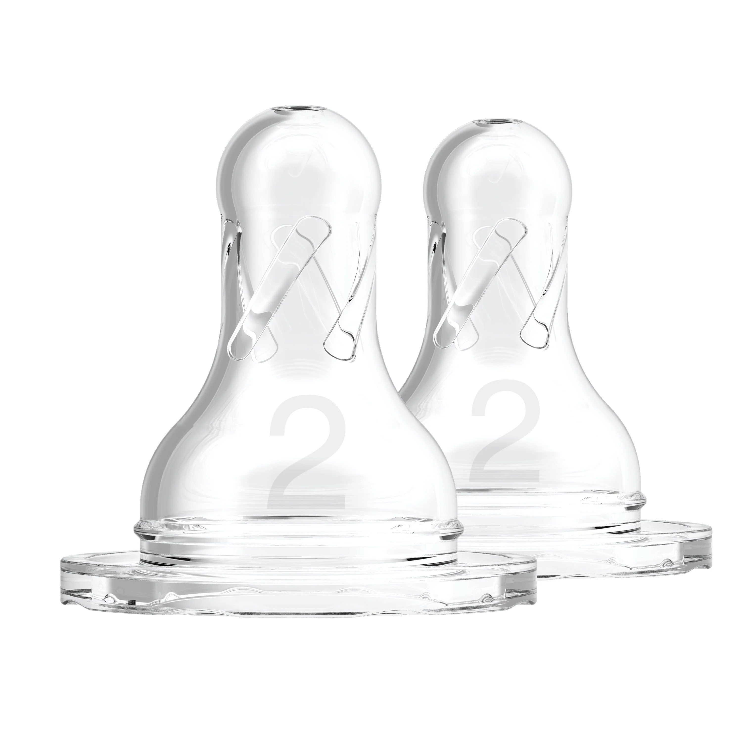 Dr. Brown's Original Baby Bottle Narrow Nipple, Level 2 (3m+), 2-Pack | Walmart (US)
