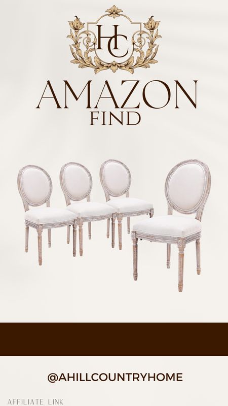 French country dining chairs! 

Follow me @ahillcountryhome for daily shopping trips and styling tips 

Home decor, home finds, spring decor, best sellers, accent chair, accent table, barstool, rattan amazon finds, amazon home 


#LTKhome #LTKFind #LTKsalealert