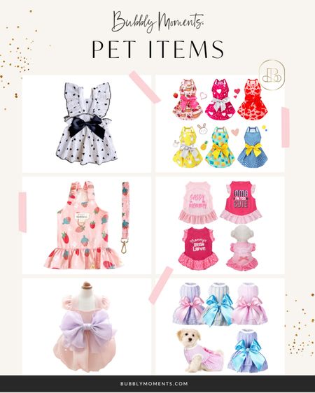 Dress to impress, even the furriest members of the family! 🐾 Introducing our adorable collection of pet dresses that'll make tails wag and hearts melt. From casual chic to special occasions, let your pet's personality shine through with our paw-some designs. Shop now and unleash their inner fashionista! 💃 #PetFashion #DressedToImpress #FurFashion #PetStyle #ShopNow #DogFashion #CatCouture #PetDresses #LTKpets

#LTKparties #LTKstyletip #LTKsalealert
