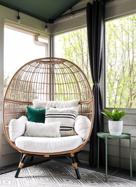 Cozy outdoor lounge chair, egg chair, outdoor chair 

#LTKHome #LTKSeasonal