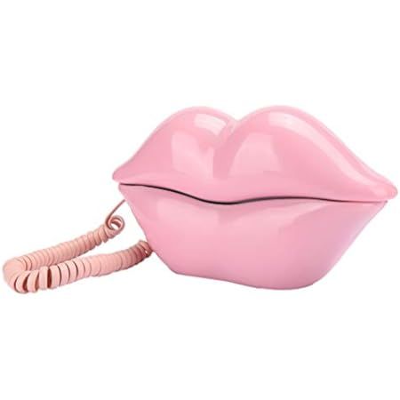 CHENJIEUS Lip Telephone, Advanced Home Telephone, Interesting Mouth Lip-Shaped Telephone, Electropla | Amazon (US)