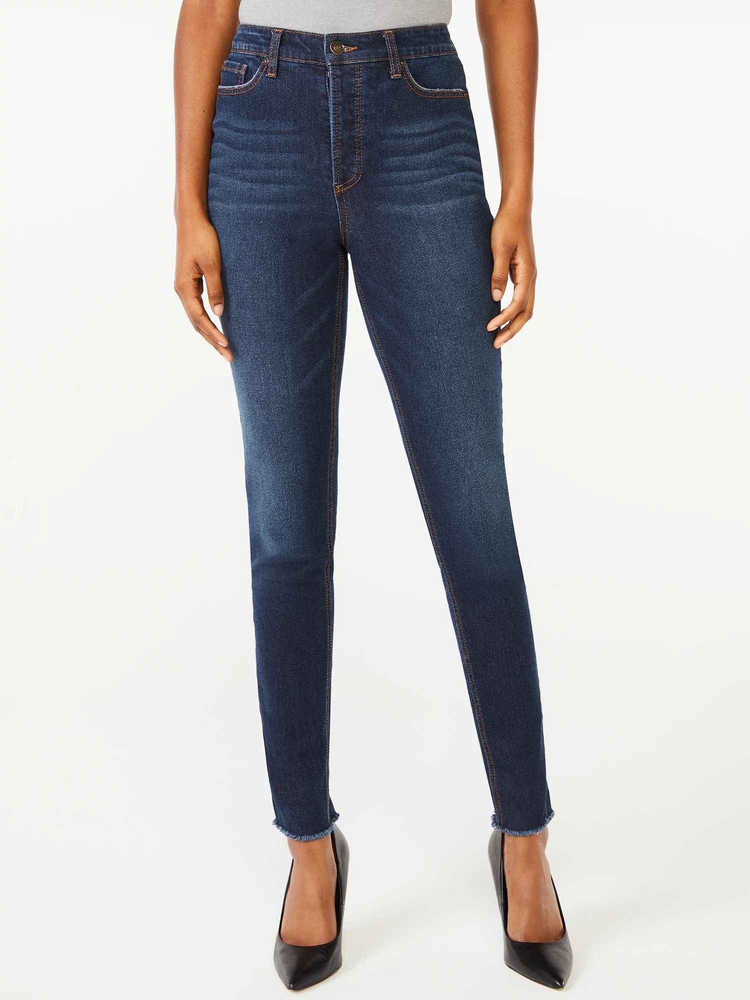 Scoop Women's Essential High-Rise Skinny Jeans - Walmart.com | Walmart (US)