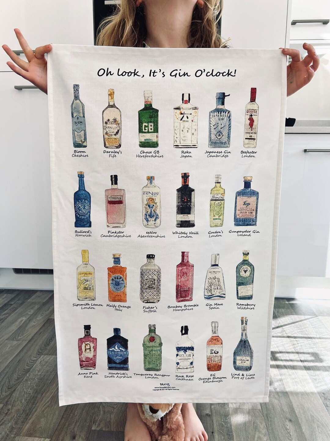 Gin Tea Towel II, XL Size Gin Kitchen Towel, Gin Gift, Tea Towel, Cotton Towel, Dish Towel, Gin G... | Etsy (US)