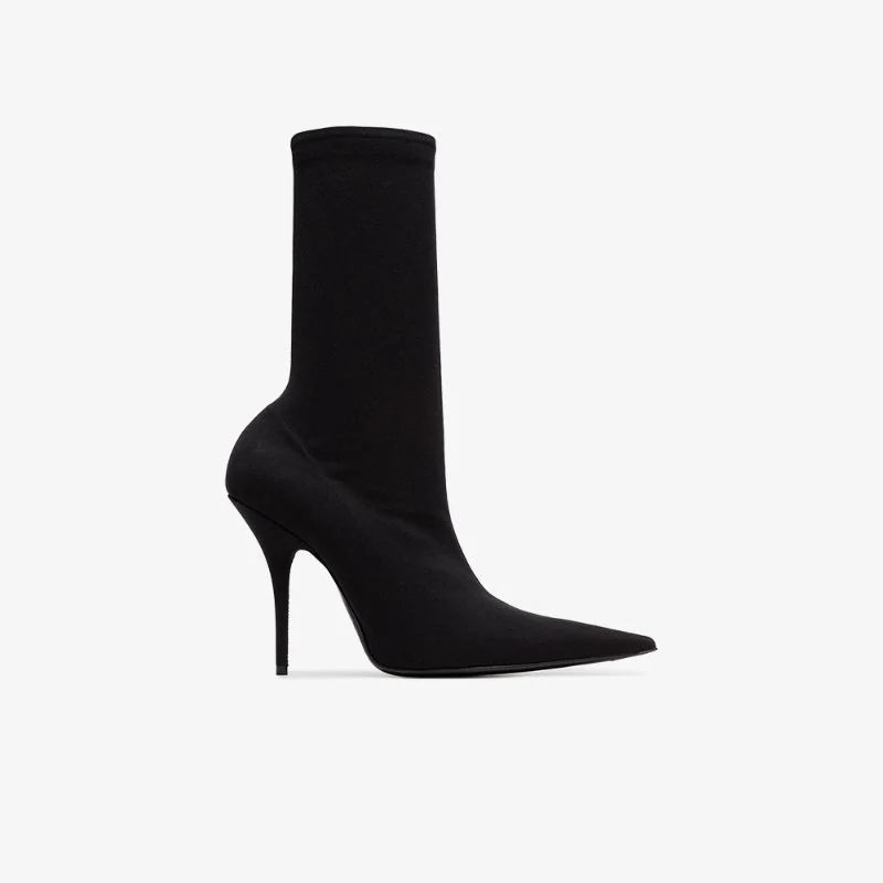 Balenciaga black Knife 110 jersey sock boots | Browns Fashion