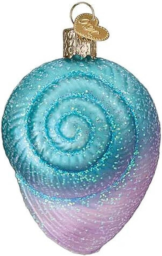 Old World Christmas Fanciful Spiral Shell Glass Hanging Ornament | Amazon (US)