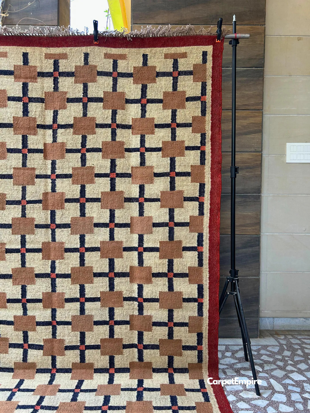 Geometric Wool Jute Traditional Rug - Handmade Vintage Rug, Navajo Geometric Pattern Jute Rug - H... | Etsy (US)