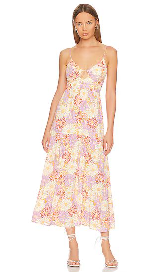 Gemma Dress in Wavy Daisy | Spring Floral Dress Spring Maxi Dress Spring Midi Dress Spring Outfit | Revolve Clothing (Global)