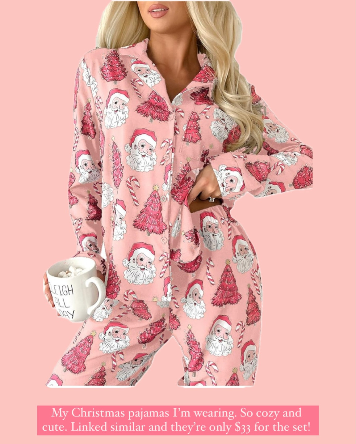 Cute and cozy Christmas pajamas! 🎅🏻 Only $33 on amazon!! 