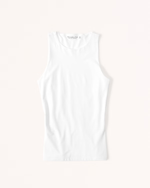 Women's Soft Matte Seamless High-Neck Tank | Women's Tops | Abercrombie.com | Abercrombie & Fitch (US)