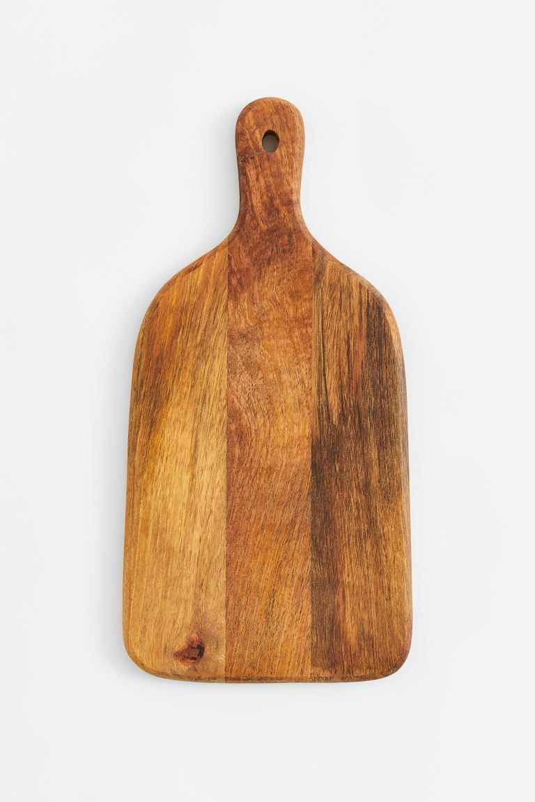 Small Wooden Cutting Board - Brown/mango wood - Home All | H&M US | H&M (US + CA)