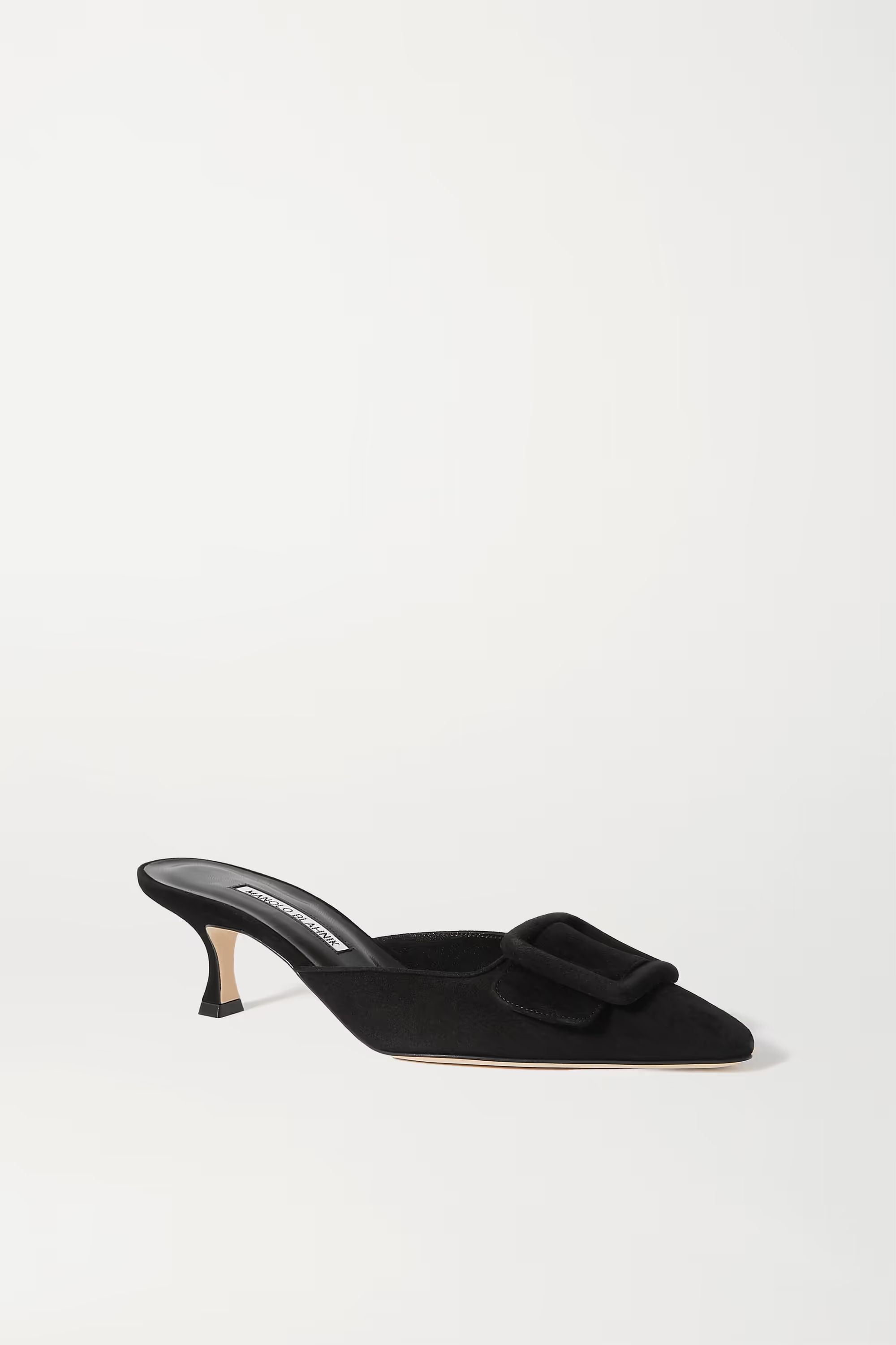 Maysale 50 buckled suede mules | NET-A-PORTER (US)