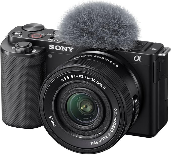 Sony Alpha ZV-E10 - APS-C Interchangeable Lens Mirrorless Vlog Camera Kit - Black, ZVE10KB | Amazon (US)