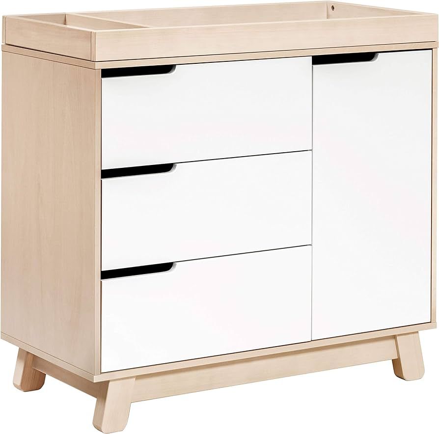 Babyletto Hudson 3-Drawer Changer Dresser with Removable Changing Tray in Washed Natural and Whit... | Amazon (US)