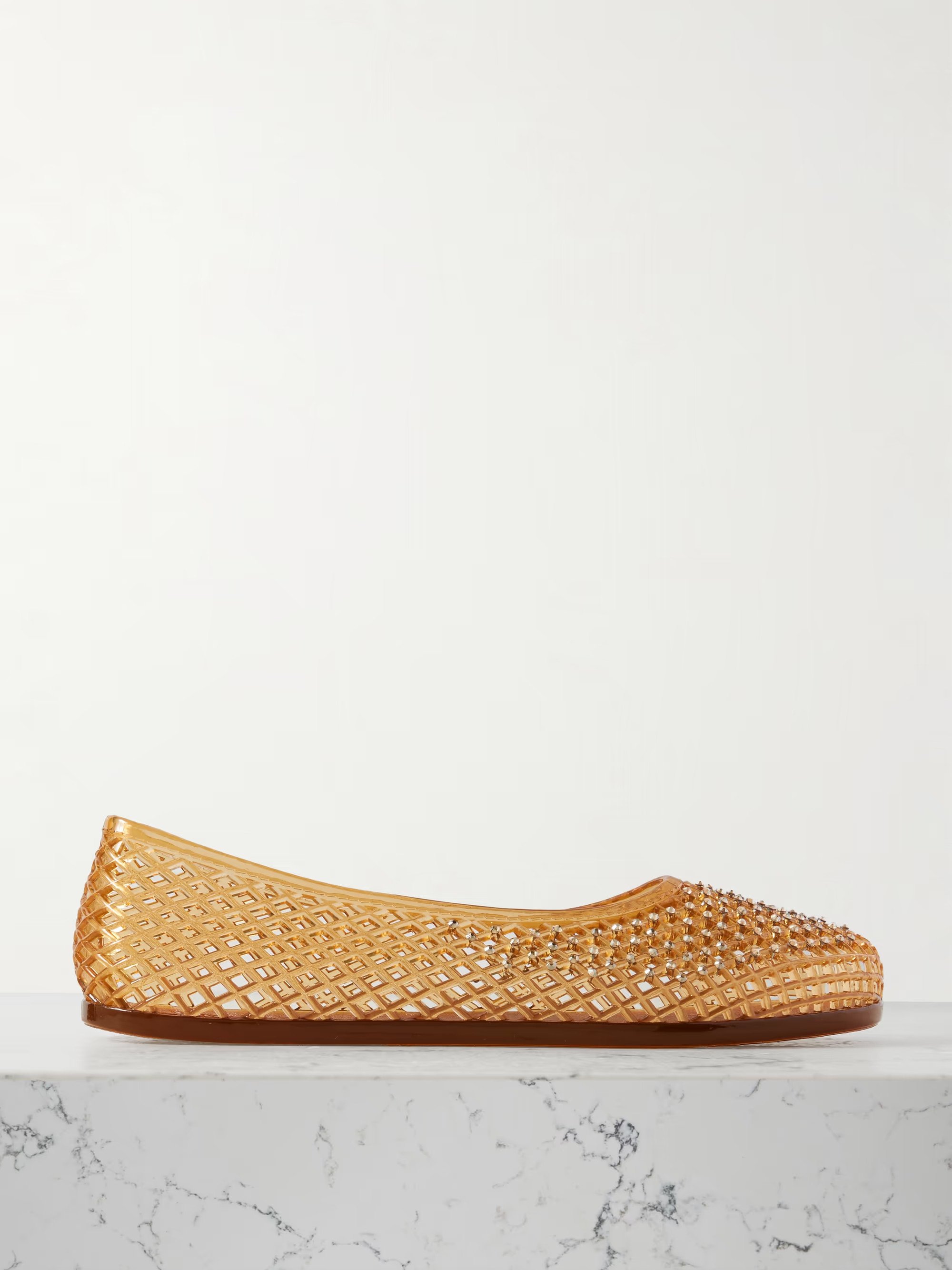 Iro crystal-embellished PVC ballet flats | NET-A-PORTER APAC