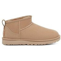 UGG Womens Classic Ultra Mini Boots - Sand, Beige, Size 3, Women | Very (UK)