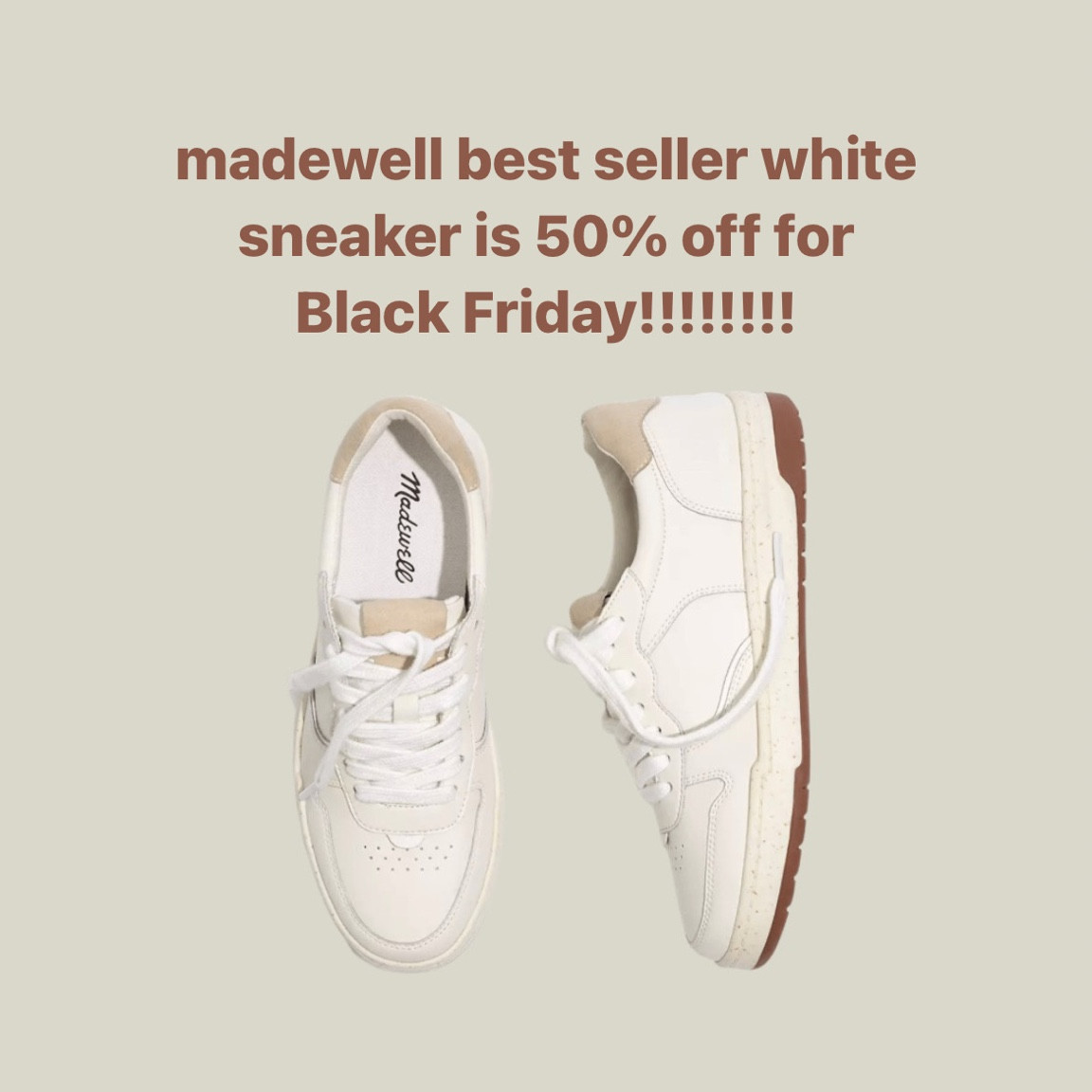 Madewell best seller white sneaker is 50% off for Black Friday!!

#LTKHoliday #LTKsalealert #LTKshoecrush