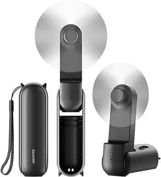 Gaiatop Portable Hand Held Fan with USB Rechargeable 2000mAh Battery, Foldable, Small, Mini Eyela... | Amazon (US)