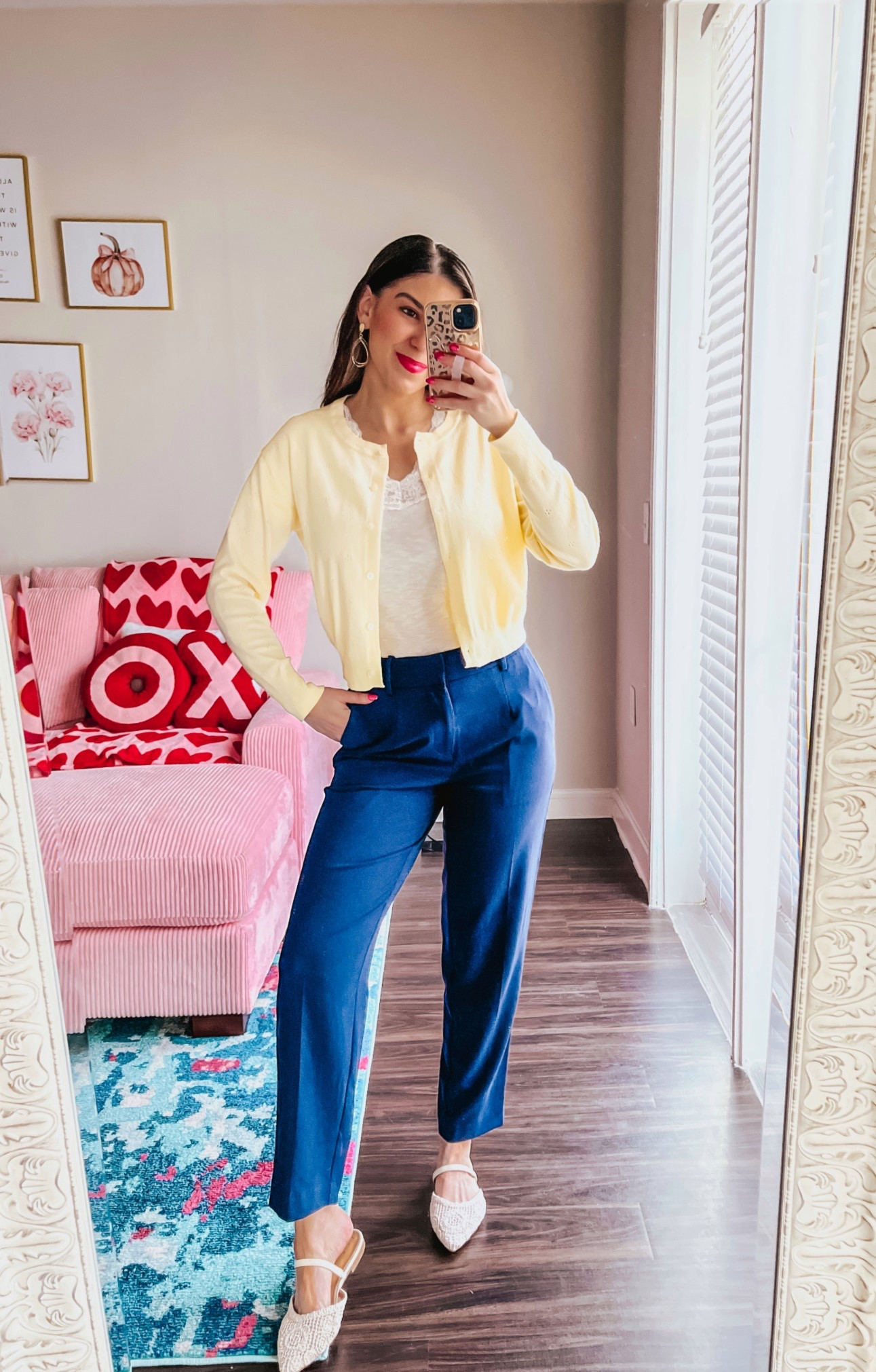 Target Work Wear Outfit 💛💙 Yellow cardigan and cute lace top with blue dress pants from Target Style for an office outfit! 


#LTKSeasonal #LTKWorkwear #LTKootd