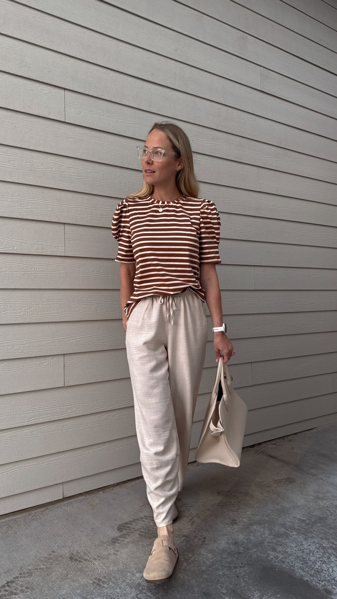 When cozy meets cute 🤎
Wearing my new fave striped tee from @dokotoostyle — it’s giving soft & easy vibes all day

#LTKWorkwear #LTKStyleTip #LTKSummerEdit