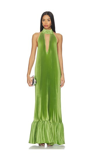 L'IDEE Libertie Gown in Green. Size 14/XL. Also in 10/M, 12/L. | Revolve Clothing (Global)
