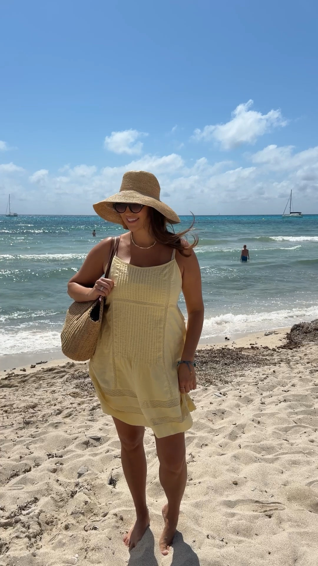 Sunny beach day in my favorite butter yellow sundress ☀️ Lightweight, breezy, and perfect for vacation, resort days, and summer getaways.

butter yellow dress, beach outfit, vacation style, resort wear, summer dress, tropical vacation, beach vacation outfit, straw hat, coastal style, vacation fashion, summer outfit, travel style, lightweight dress, beach day look, resort fashion, summer wardrobe

#LTKMidsize #LTKSwim #LTKTravel