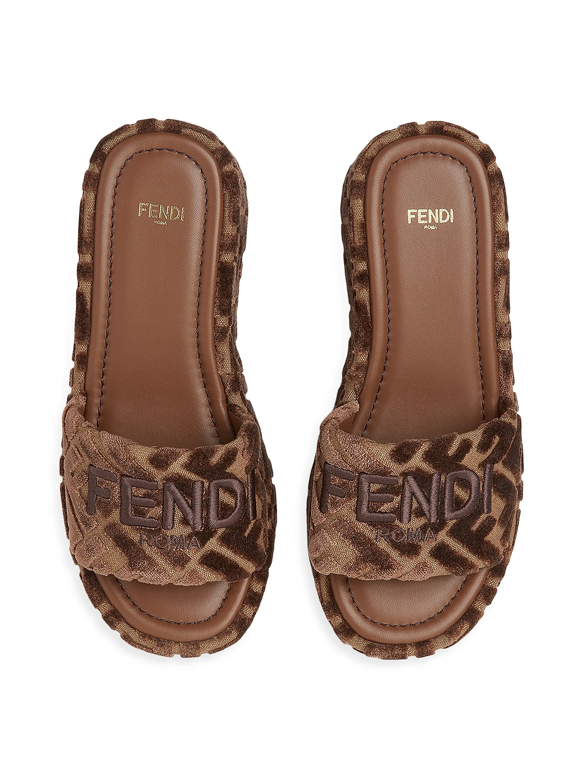 Sunshine 60MM Velvet Platform Sandals | Saks Fifth Avenue