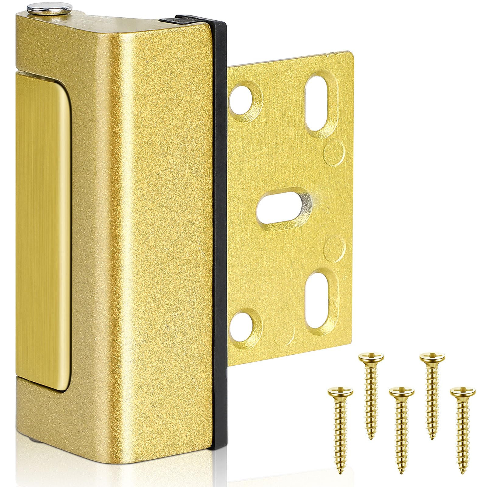 Home Security Door Lock Reinforcement Gold Child Proof Door Lock Latch Aluminium Alloy Security T... | Amazon (US)