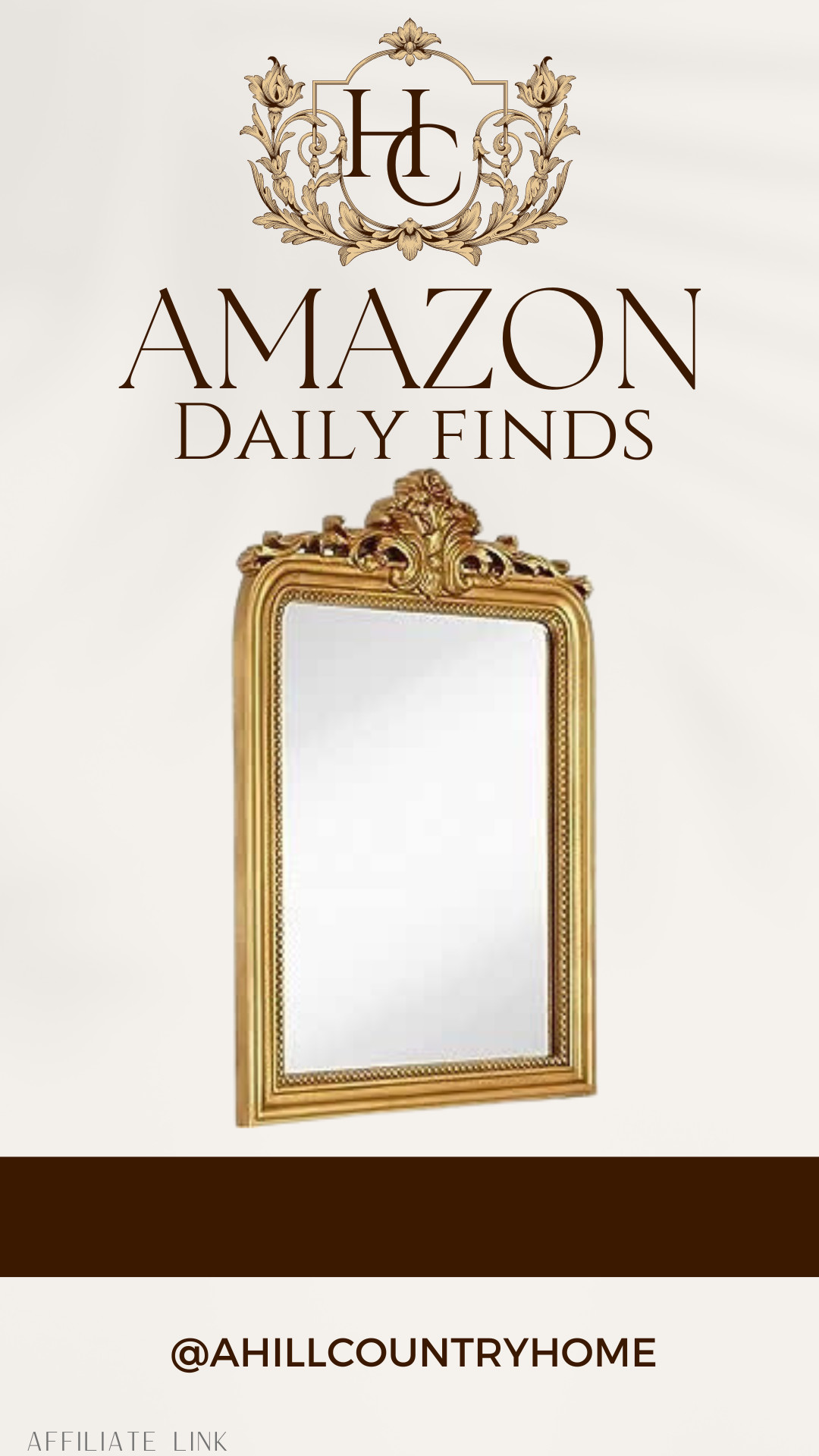 Hamilton Hills 24x36 inch Vintage Gold Mirror | French Baroque & Antique Arched Mirror for Wall D... | Amazon (US)