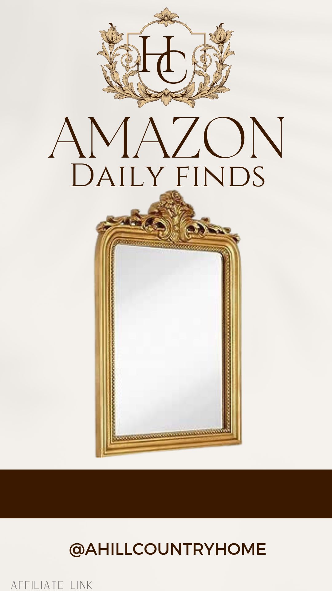 Hamilton Hills 24x36 inch Vintage Gold Mirror | French Baroque & Antique Arched Mirror for Wall D... | Amazon (US)