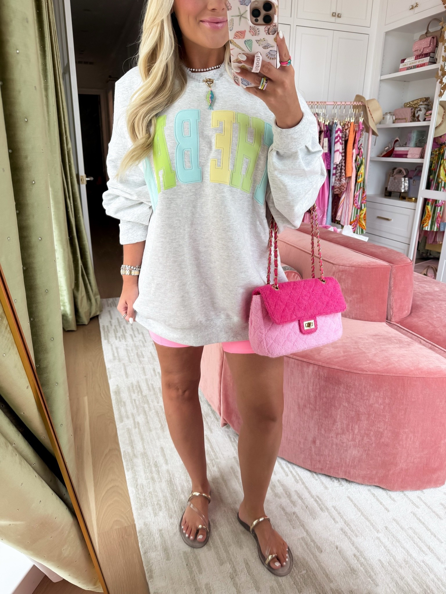 Size small shorts, size Large sweatshirt.

#LTKTravel #LTKPetite #LTKootd
