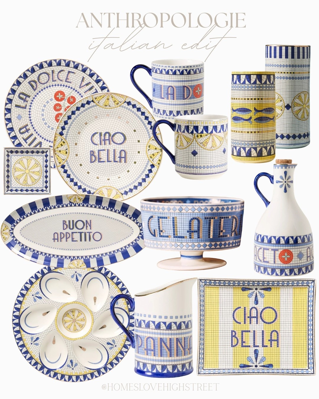 This collection is EVERYTHING 💙 
Anthropologie serving italian summer energy 🍋 

#anthropologiehome #italianinspo #tableware #summerhosting #mediterraneanstyle #homedecor #ukfinds #interiorinspo #aestheticfinds #ladolcevita

#LTKuk #LTKstyletip #LTKhome