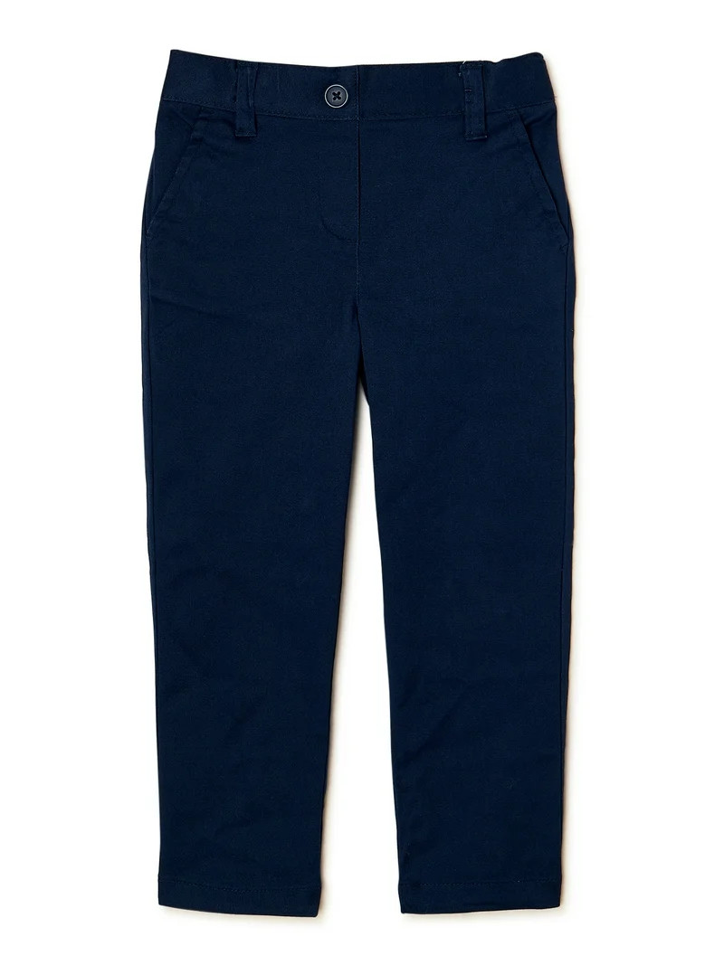 Wonder Nation Toddler Girls School Uniform Pull-On Pants, Sizes 2T-5T - Walmart.com | Walmart (US)