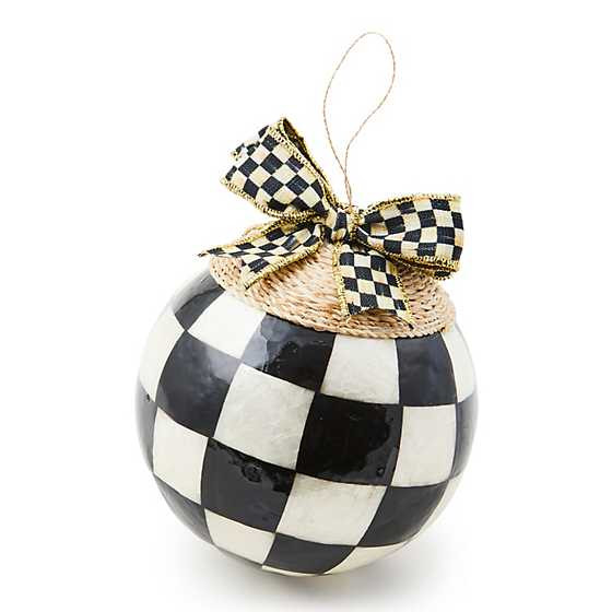 Check Capiz Jumbo Ball Ornament | MacKenzie-Childs