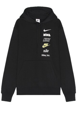 M Nk Club+ Bb Po Hoodie Mlogo in Black | Revolve Clothing (Global)
