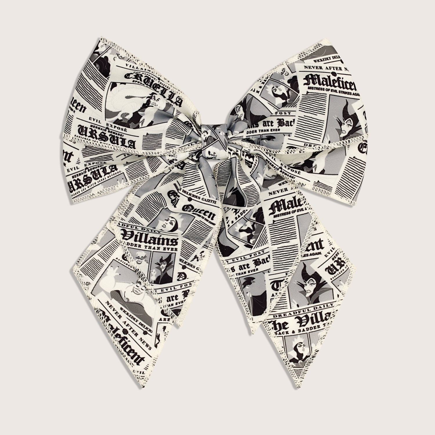 Disney Villains Bow Clip | Customizable Circle Open Top Pouch - Stoney Clover Lane | Stoney Clover Lane