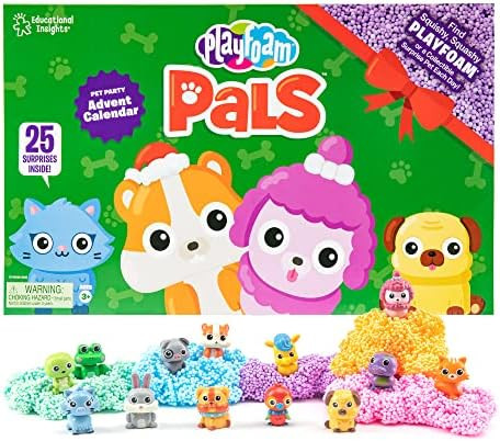 Educational Insights Playfoam Pals Pet Party 25-Day Preschool Advent Calendar 2022, Fidget Sensor... | Amazon (US)