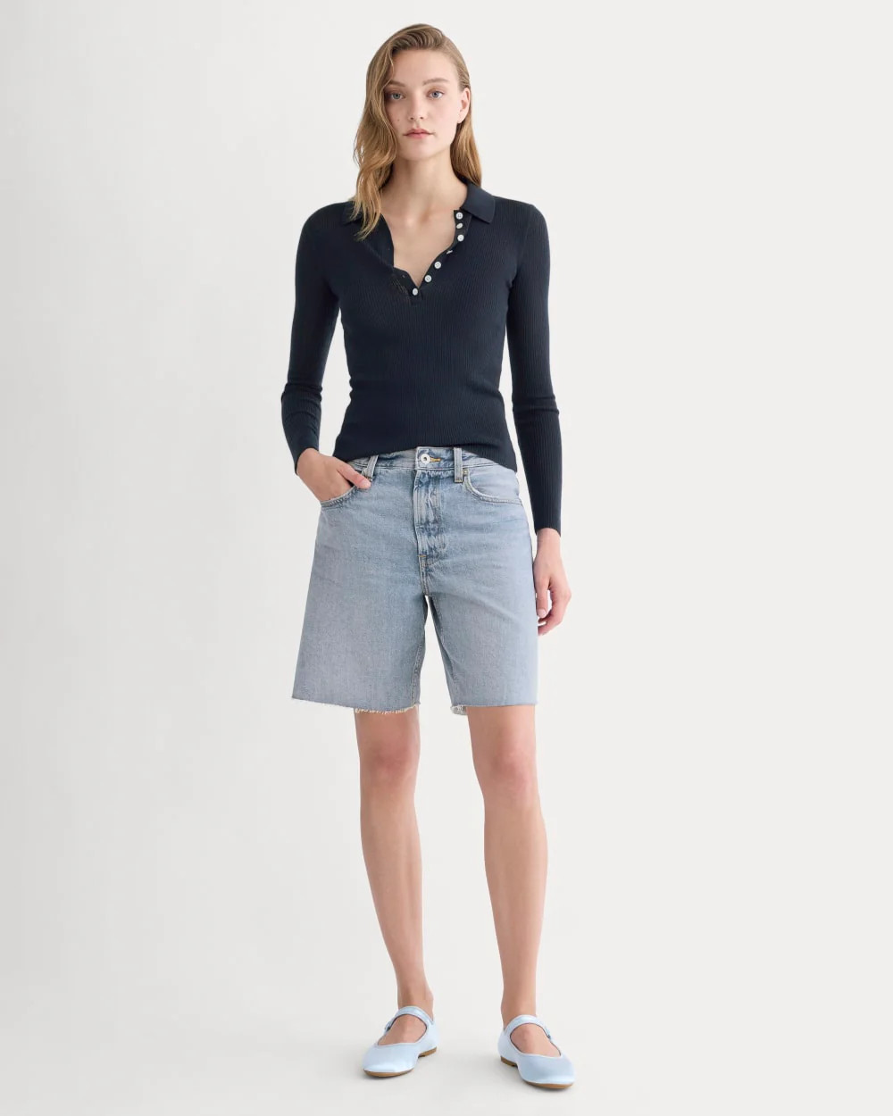 The OG Baggy Jean Short | Light Indigo | Everlane