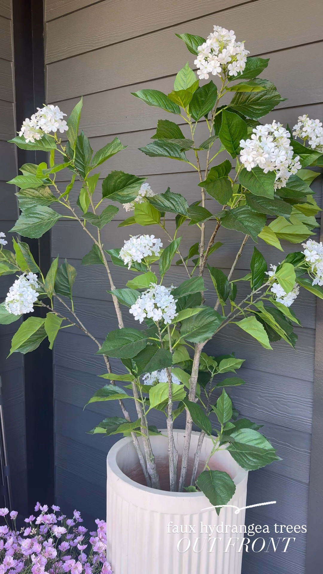 The best faux hydrangea tree I could ever ask for👀🙌🏼✨ it’s so gorgeous!  have two of the 5 foot ones out here & they’re honestly my fave plant I’ve ever purchased off amazon 😂 Also have the 6 foot one inside! 

Amazing quality & look extremely REAL! Such a perfect spring addition! 

Spring home decor / hydrangea tree / amazon home / decor inspo / greenery / cozy home / Holley Gabrielle / reel

#LTKHome #LTKStyleTip #LTKSeasonal