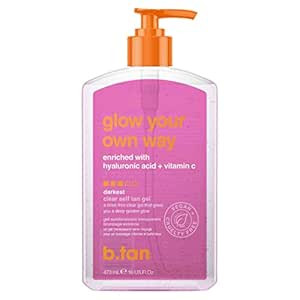 b.tan Clear Self Tan Gel | Glow Your Own Way - Transfer-Resistant Self Tanning Gel, Vegan, Cruelt... | Amazon (US)