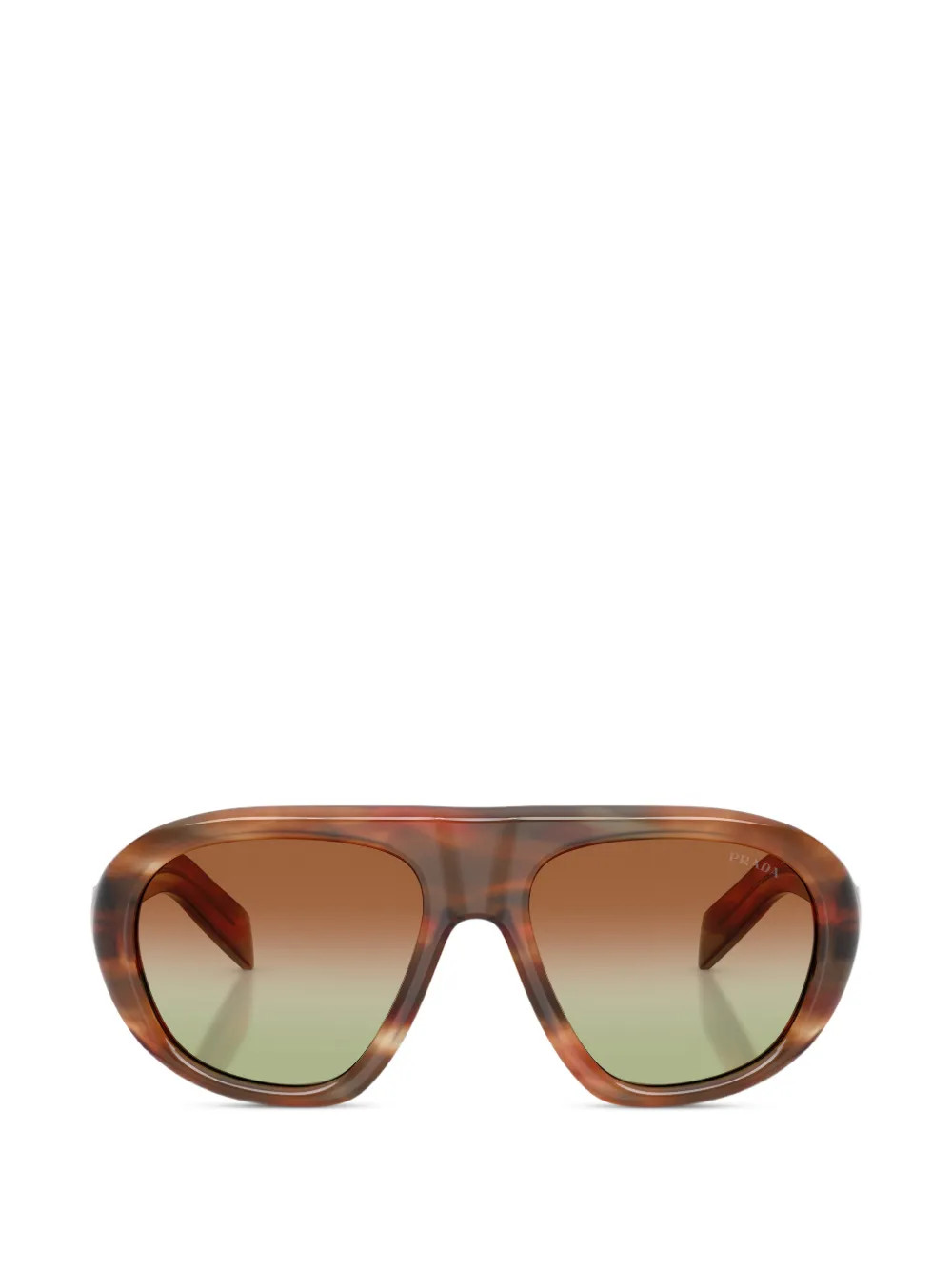 Prada Eyewear round-frame Sunglasses | Brown | FARFETCH | Farfetch Global
