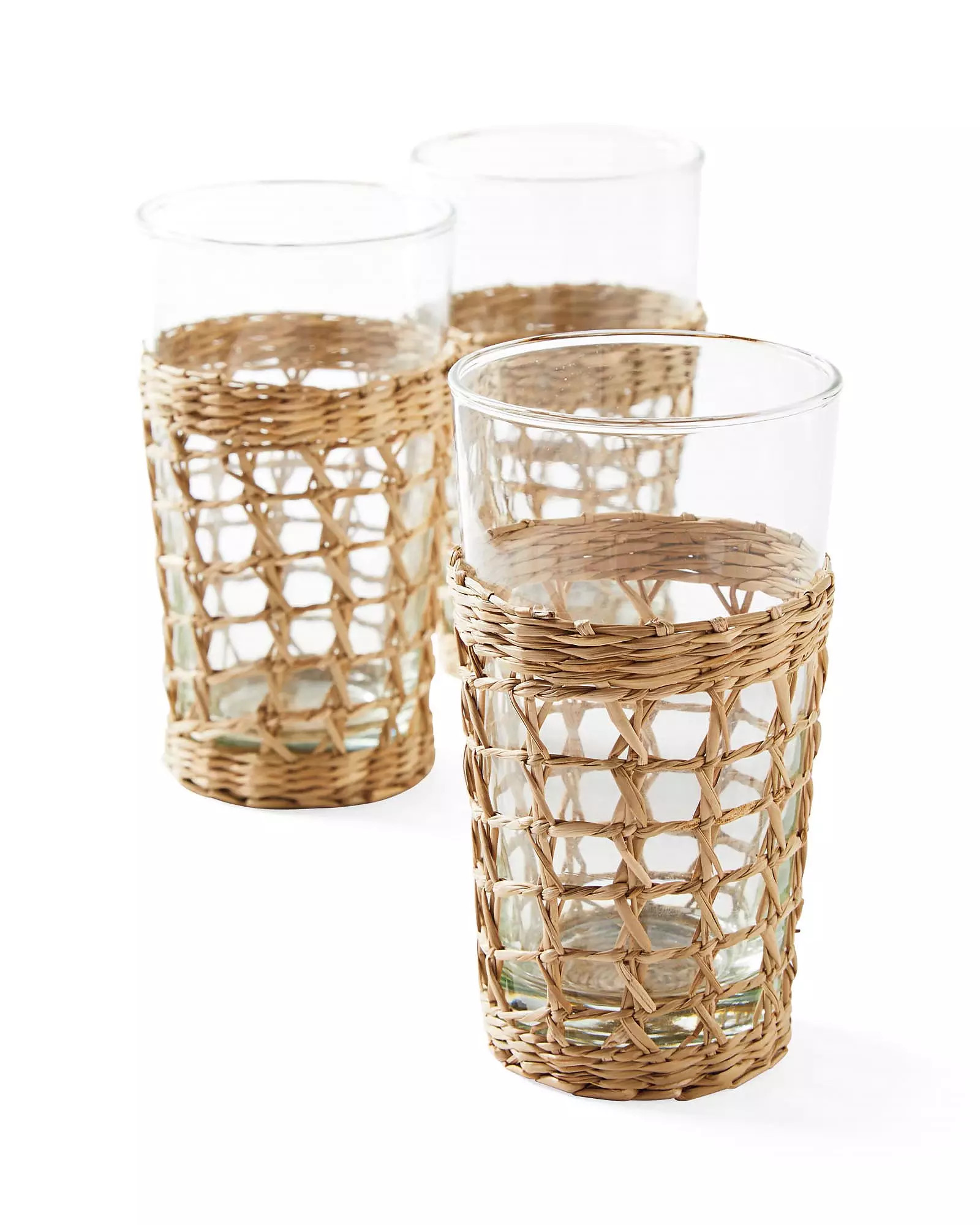 Cayman Seagrass Glasses (Set of 4) | Serena and Lily