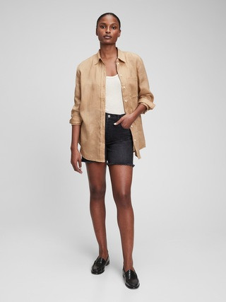Linen Boyfriend Shirt | Gap (US)