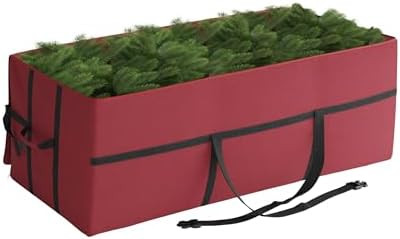 Christmas Tree Storage Bag - Canvas Container with Zipper and Binding Straps for Up to 9-Foot Art... | Amazon (US)